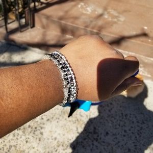 Monochromatic Beaded Bracelet Set